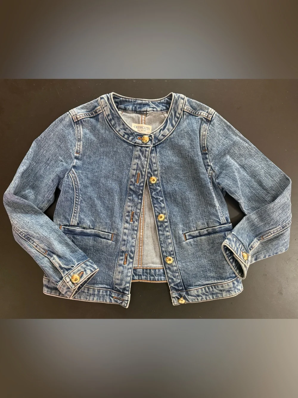 Crewcuts Girls Blue Denim Jean Jacket